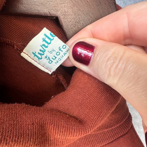 Turtleneck By Duofo Sweater Mens Size Large Brown Long Sleeve Pullover Comfort - Picture 3 of 10